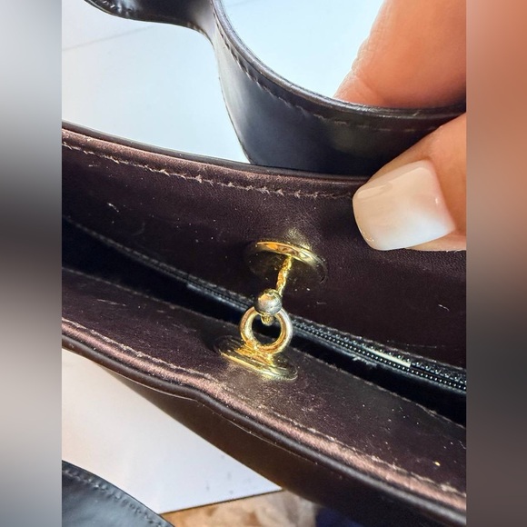 Salvatore Ferragamo Brown Matte Leather Shoulder Bag - Picture 11 of 14